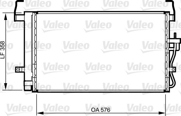 Valeo 814264 - Конденсатор кондиционера autospares.lv
