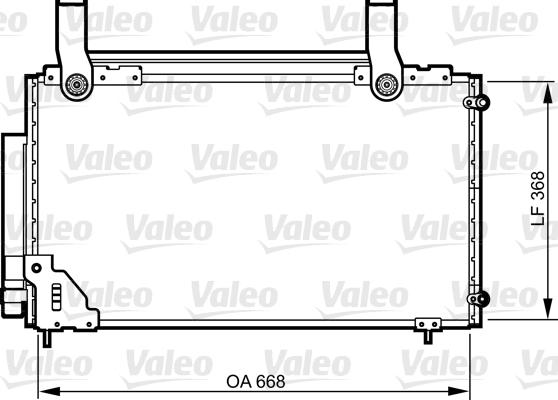 Valeo 814267 - Конденсатор кондиционера autospares.lv