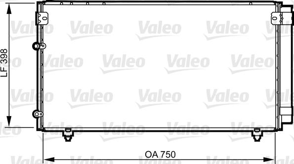 Valeo 814207 - Конденсатор кондиционера autospares.lv