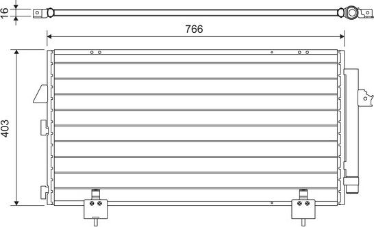 Valeo 814218 - Конденсатор кондиционера autospares.lv