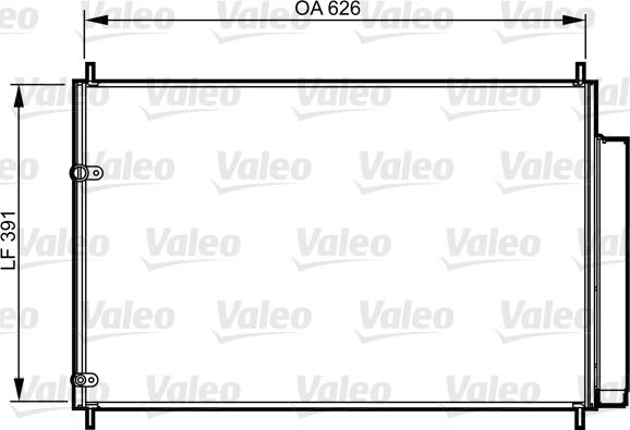 Valeo 814234 - Конденсатор кондиционера autospares.lv
