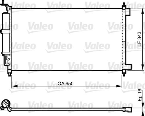 Valeo 814221 - Конденсатор кондиционера autospares.lv