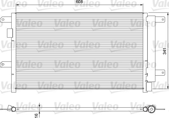 Valeo 815089 - Конденсатор кондиционера autospares.lv