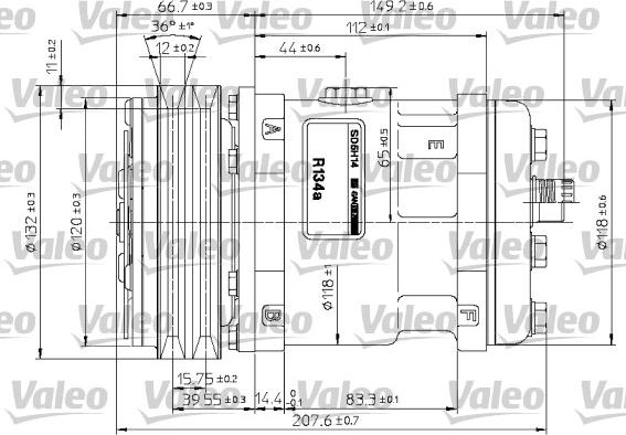 Valeo 815891 - Компрессор кондиционера autospares.lv