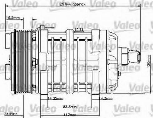 Valeo 815845 - Компрессор кондиционера autospares.lv