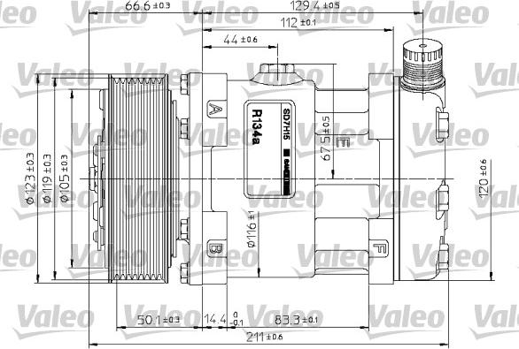 Valeo 815867 - Компрессор кондиционера autospares.lv