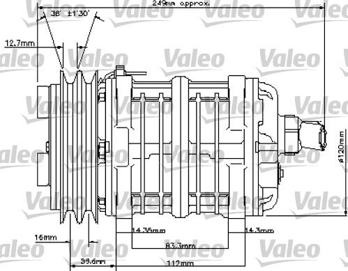 Valeo 815802 - Компрессор кондиционера autospares.lv