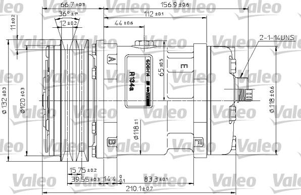 Valeo 815881 - Компрессор кондиционера autospares.lv