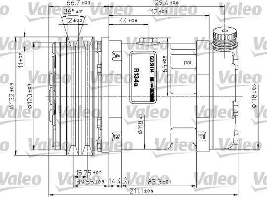 Valeo 815883 - Компрессор кондиционера autospares.lv