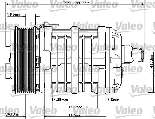 Valeo 815833 - Компрессор кондиционера autospares.lv