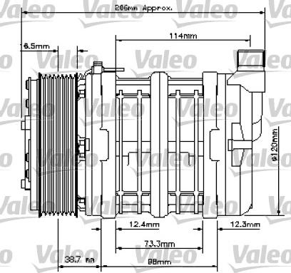 Valeo 815821 - Компрессор кондиционера autospares.lv