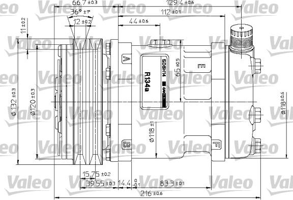 Valeo 815878 - Компрессор кондиционера autospares.lv