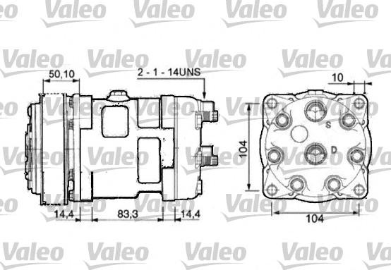 Valeo 815872 - Компрессор кондиционера autospares.lv