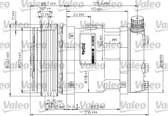 Valeo 815877 - Компрессор кондиционера autospares.lv