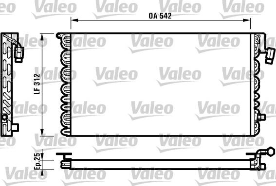 Valeo 816964 - Конденсатор кондиционера autospares.lv