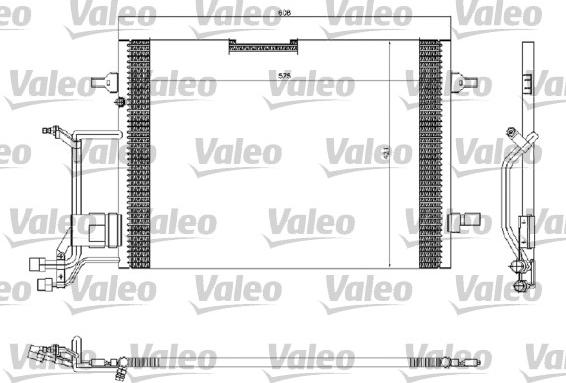 Valeo 816967 - Конденсатор кондиционера autospares.lv