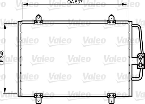 Valeo 816912 - Конденсатор кондиционера autospares.lv