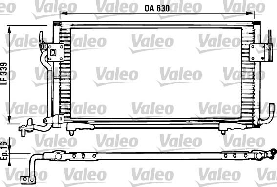 Valeo 816984 - Конденсатор кондиционера autospares.lv