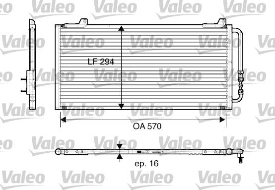 Valeo 816921 - Конденсатор кондиционера autospares.lv