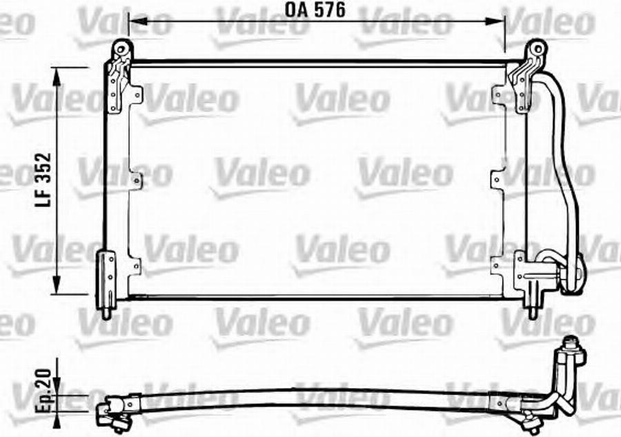 Valeo 816923 - Конденсатор кондиционера autospares.lv