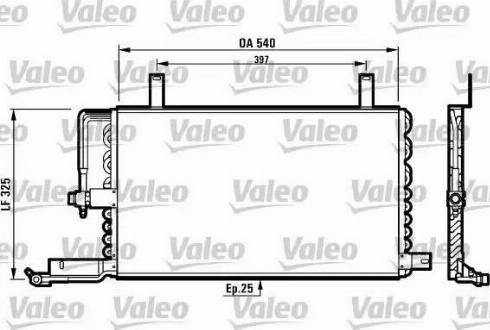Valeo 816970 - Конденсатор кондиционера autospares.lv