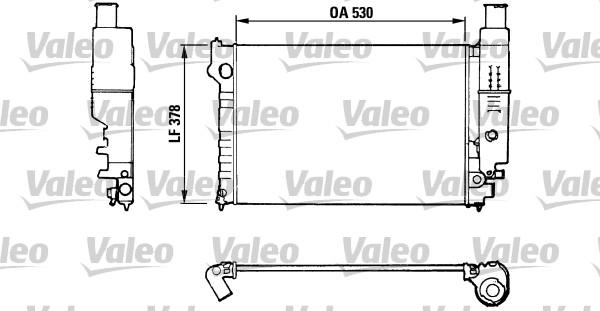 Valeo 816554 - Радиатор, охлаждение двигателя autospares.lv