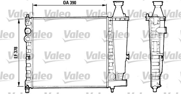 Valeo 816555 - Радиатор, охлаждение двигателя autospares.lv