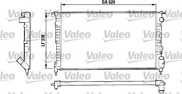 Valeo 816552 - Радиатор, охлаждение двигателя autospares.lv