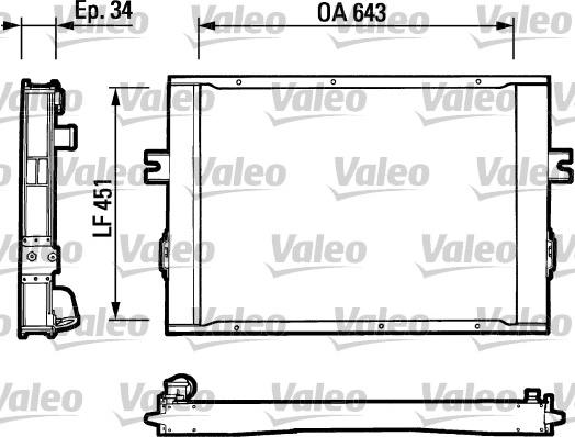 Valeo 816649 - Радиатор, охлаждение двигателя autospares.lv