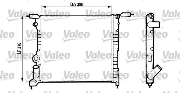 Valeo 816657 - Радиатор, охлаждение двигателя autospares.lv