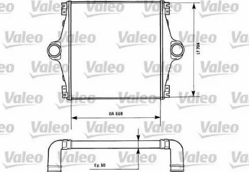 Valeo 816846 - Интеркулер, теплообменник турбины autospares.lv