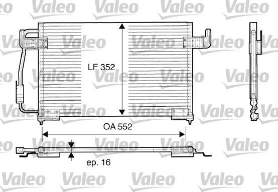 Valeo 816850 - Конденсатор кондиционера autospares.lv