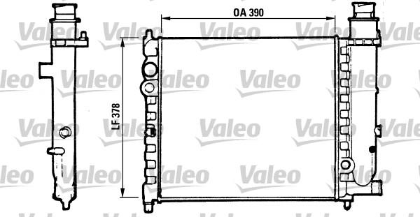 Valeo 816700 - Радиатор, охлаждение двигателя autospares.lv