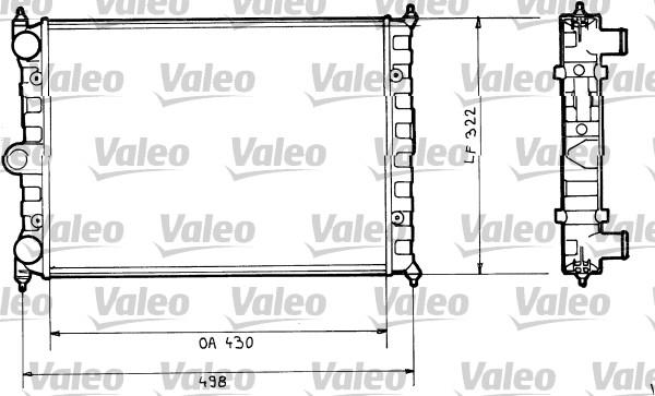 Valeo 816703 - Радиатор, охлаждение двигателя autospares.lv