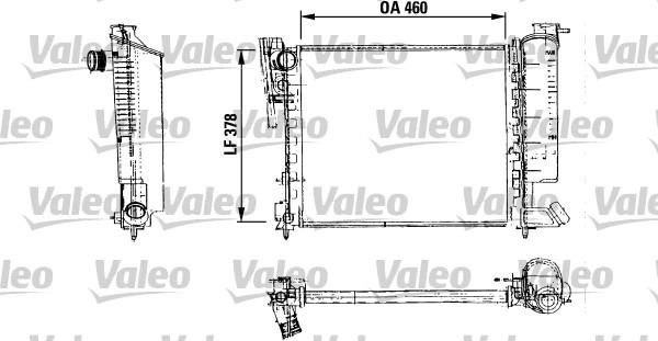 Valeo 816715 - Радиатор, охлаждение двигателя autospares.lv