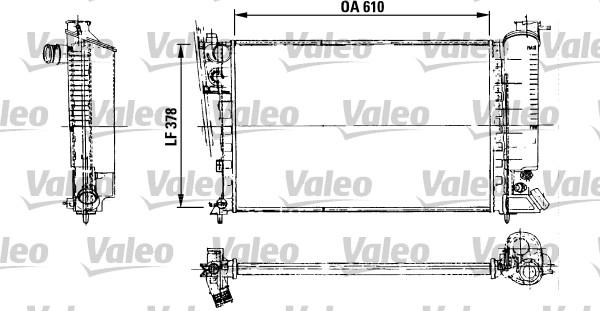 Valeo 816716 - Радиатор, охлаждение двигателя autospares.lv