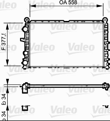 Valeo 810949 - Радиатор, охлаждение двигателя autospares.lv