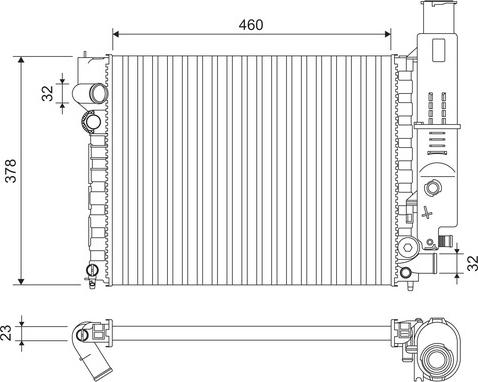 Valeo 810915 - Радиатор, охлаждение двигателя autospares.lv