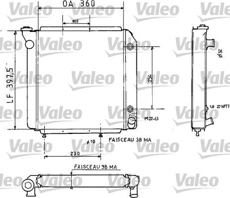 Valeo 810935 - Радиатор, охлаждение двигателя autospares.lv