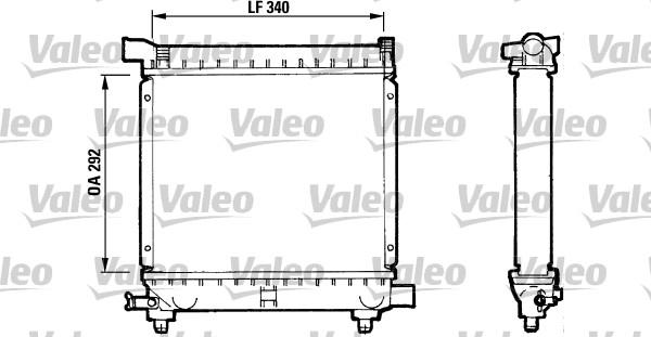 Valeo 810869 - Радиатор, охлаждение двигателя autospares.lv