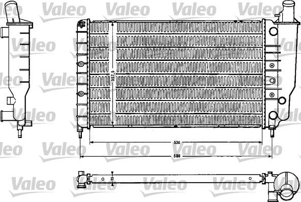 Valeo 810888 - Радиатор, охлаждение двигателя autospares.lv