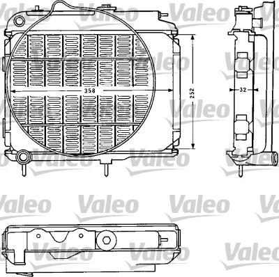 Valeo 810839 - Радиатор, охлаждение двигателя autospares.lv