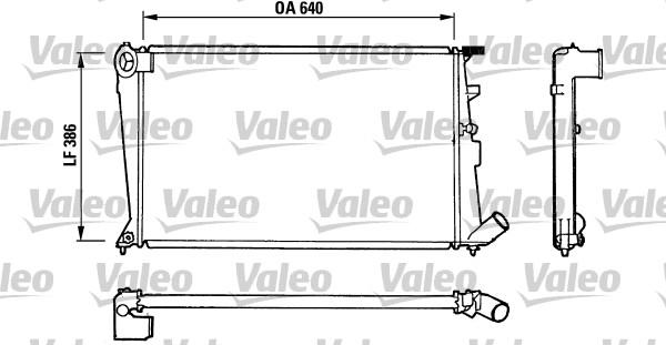 Valeo 810836 - Радиатор, охлаждение двигателя autospares.lv