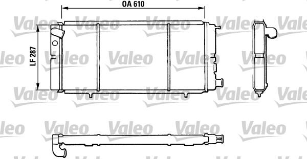 Valeo 810827 - Радиатор, охлаждение двигателя autospares.lv