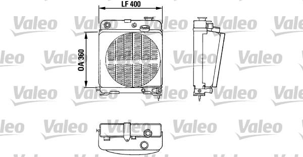 Valeo 810878 - Радиатор, охлаждение двигателя autospares.lv