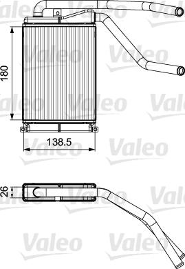 Valeo 811546 - Теплообменник, отопление салона autospares.lv