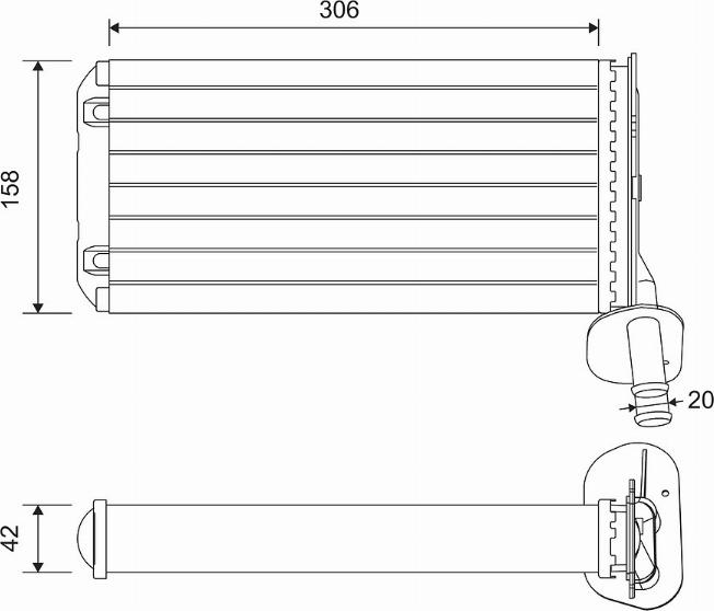 Valeo 811519 - Теплообменник, отопление салона autospares.lv