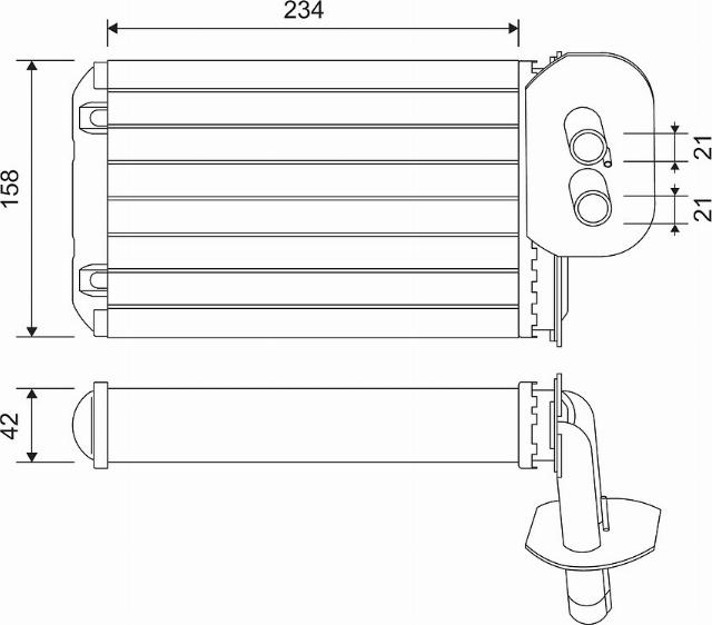 Valeo 811518 - Теплообменник, отопление салона autospares.lv