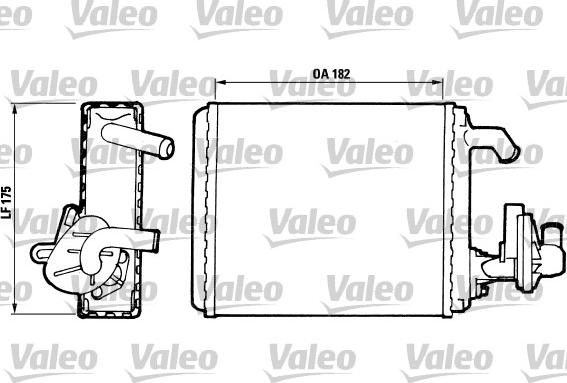 Valeo 811065 - Теплообменник, отопление салона autospares.lv