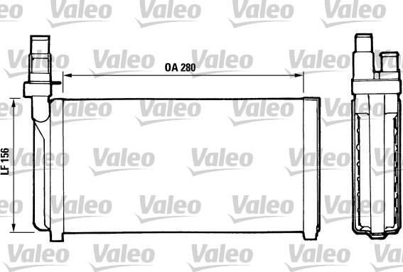 Valeo 811066 - Теплообменник, отопление салона autospares.lv